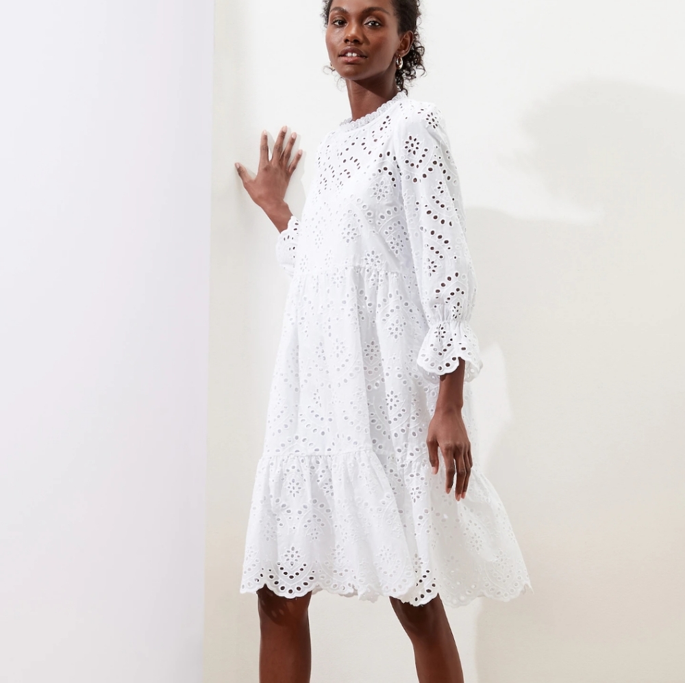 COPY - Gorgeous Eyelet Fit and Flared Dress